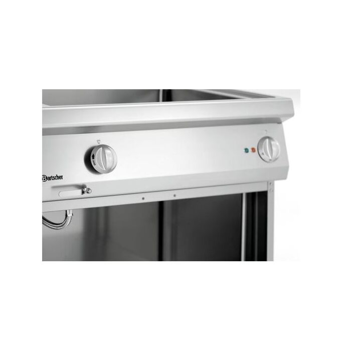 Bain Marie Bartscher, 2/1GN, 150mm diep, 230V/2000W, met open onderstel