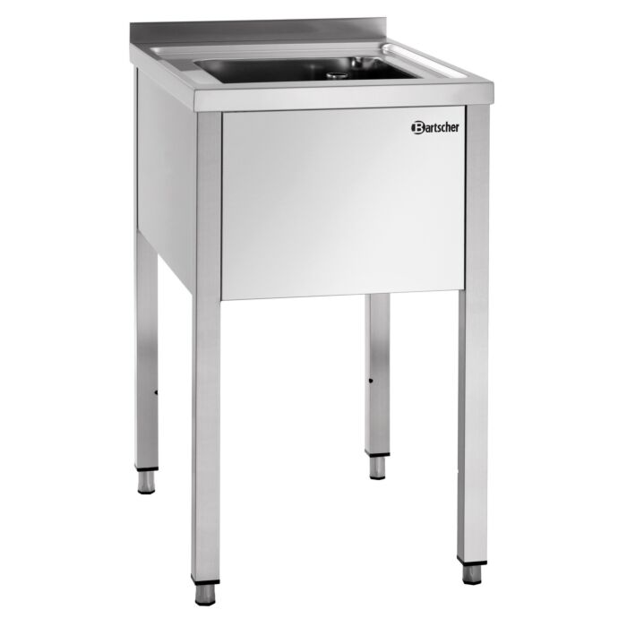 Spoeltafel Bartscher, met 1 spoelbak, 50(B)x70(D)x85(H)cm