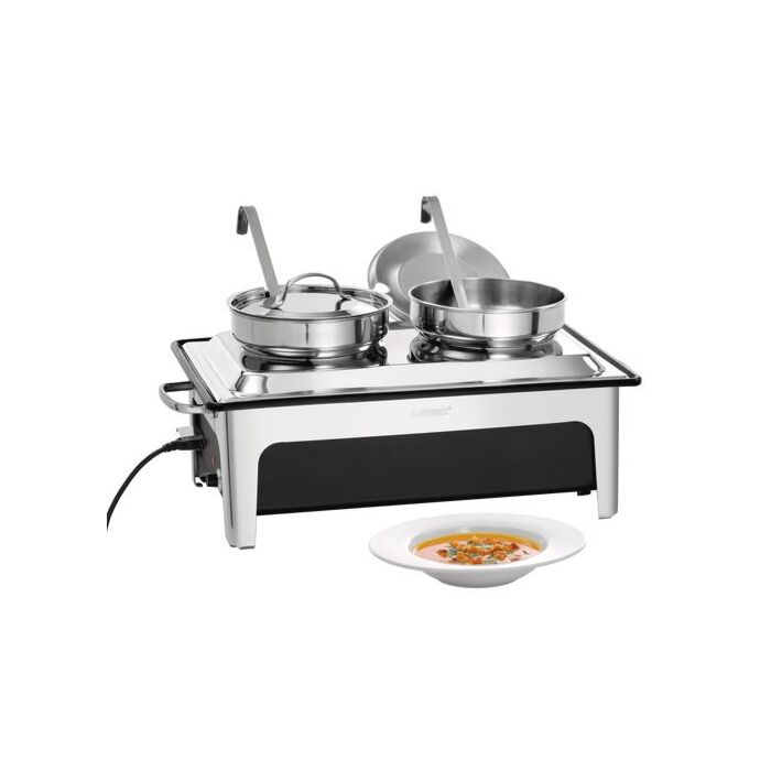 Soepstation Bartscher, met 2x4L soeppan, 63,6(b)x46(h)x35,7(d)