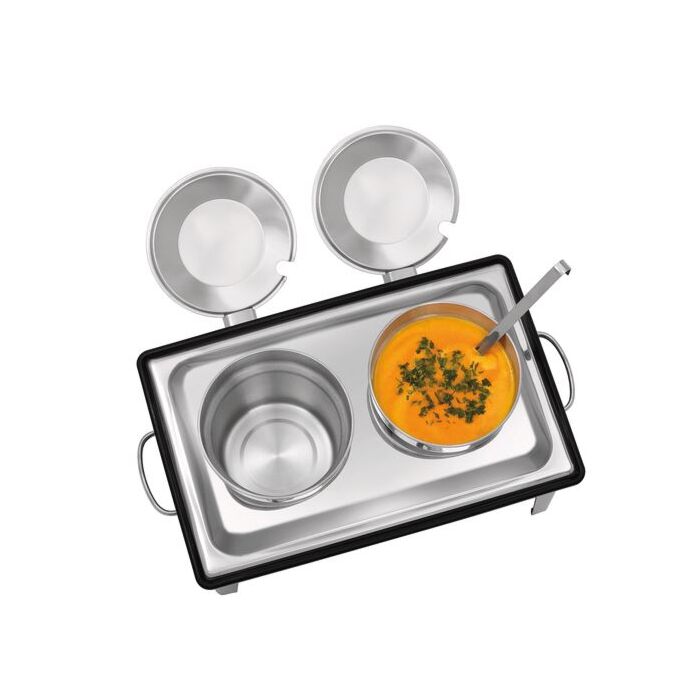 Soepstation Bartscher, met 2x4L soeppan, 63,6(b)x46(h)x35,7(d)