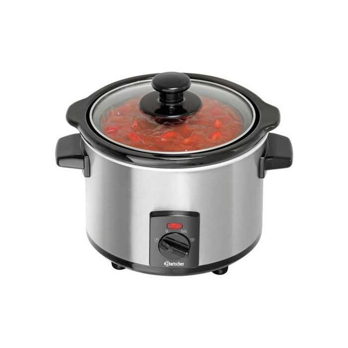 Slowcooker Bartscher, 1,5L, 230V/0,105kW, mini, ceramieken inzetpan 