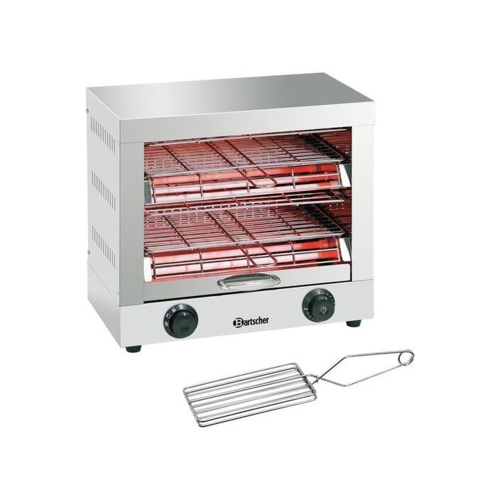 Bartscher Toaster - gratineeroven, dubbel, Incl. toasttang