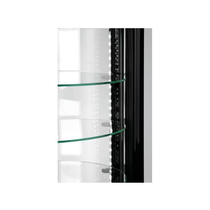 Gebaksvitrine Bartscher, 4 legplaten, RVS, 100L, 50Øx107(h), 230V/230W