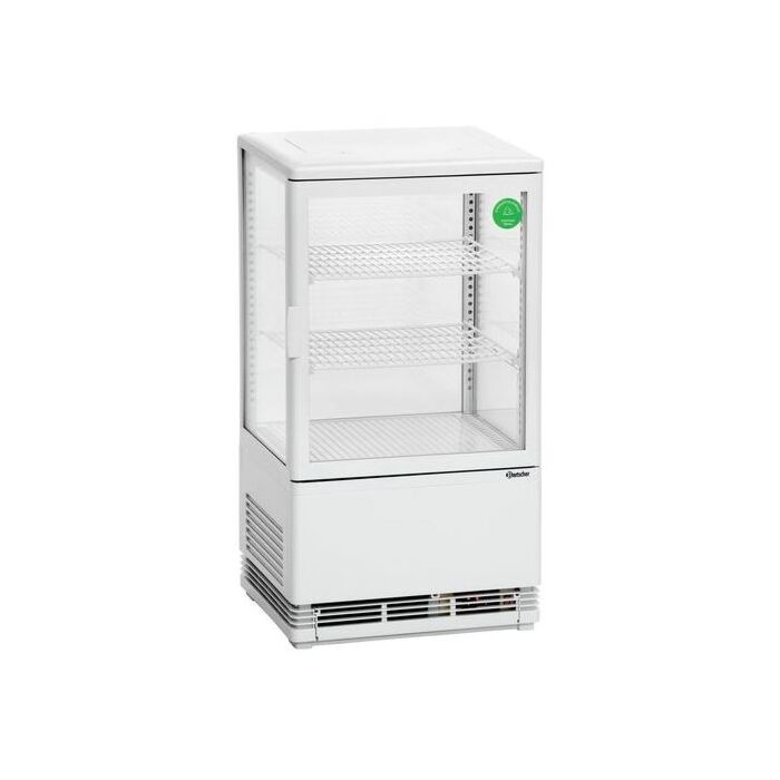 Koelvitrine Bartscher, 2 roosters, wit, 58L, 43(b)x81(h)x38(d), 230V/180W