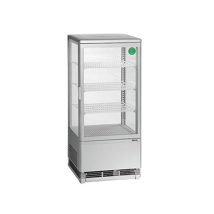 Koelvitrine Bartscher, 3 roosters, zilver, 78L, 44(b)x96(h)x39(d), 230V/180W