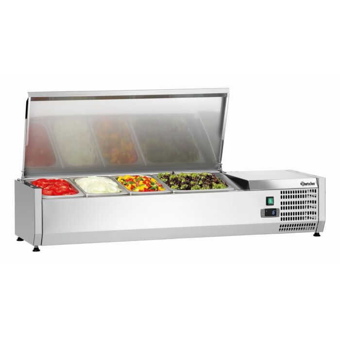 Opzetkoelvitrine Bartscher, 3x1/3GN+1x1/2GN, 120 cm(b), 230V/166W