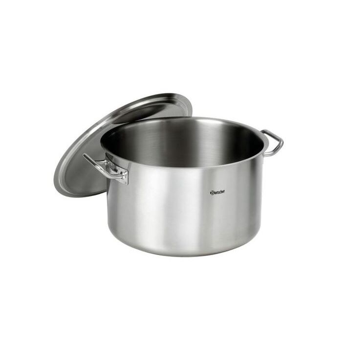 Kookpan Bartscher,  30L, 43Øcmx32,5cm(h), ook inductie, incl deksel 