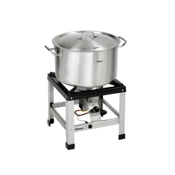 Kookpan Bartscher,  30L, 43Øcmx32,5cm(h), ook inductie, incl deksel 