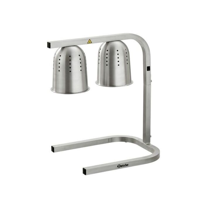 Warmhoudbrug infrarood Bartscher, aluminium, 230V/550W, incl GN1/1 bak 65mm diep   