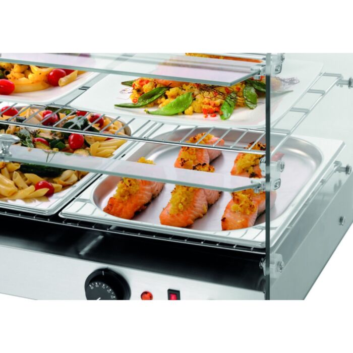 Warmhoudvitrine 5200 2ER, Bartscher, 46,5(D) x 62,5(B)  x 44,5(H), V230/800W