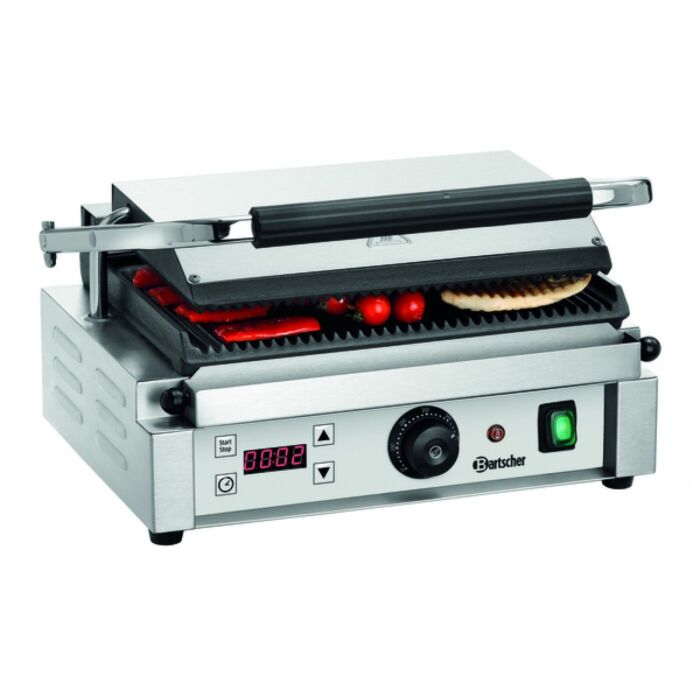 Contactgrill Panini 1RDIG, Bartscher, 43(D) x 52(B)  x 26(H), V230/2,2kW