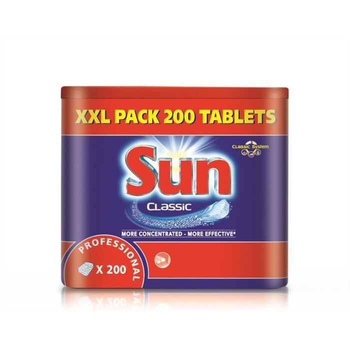 Sun Professional vaatwastabletten oplos. Sachets (200 sachets)