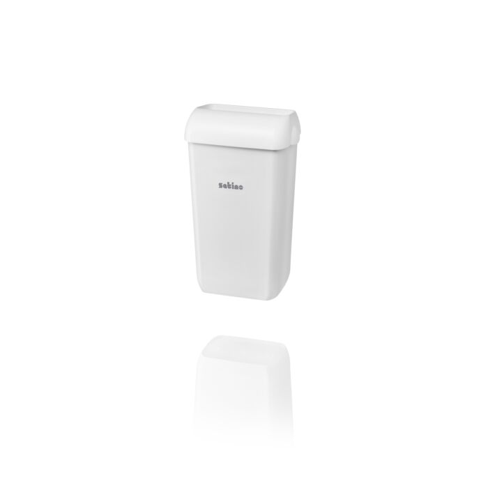 Afvalbak Satino Deksel Open Wit 23l 332580