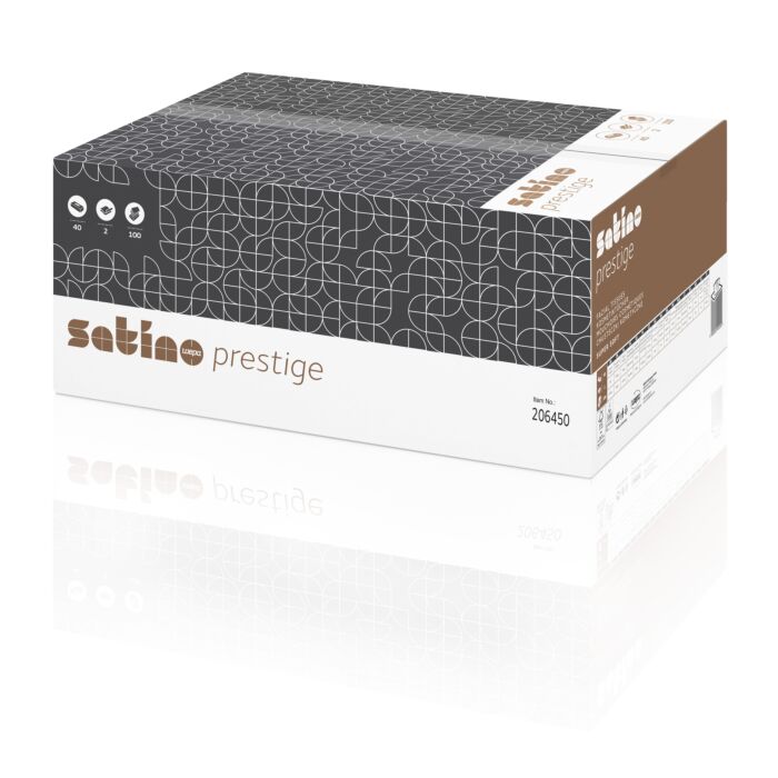 Facial tissue Satino cellulose 2-laags wit 21x21cm