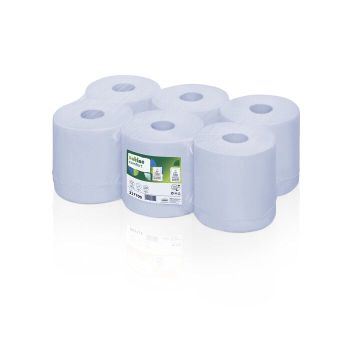 Poetsrol Satino CF1 tissue 2-laags blauw 150m 317700