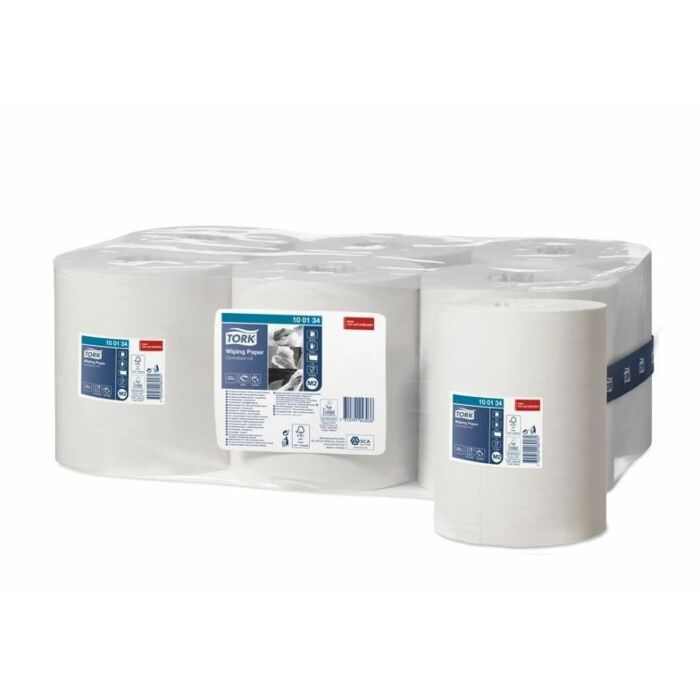 Poetsrol Tork M2 Neutraal Tissue 1-laags wit 275m 66307