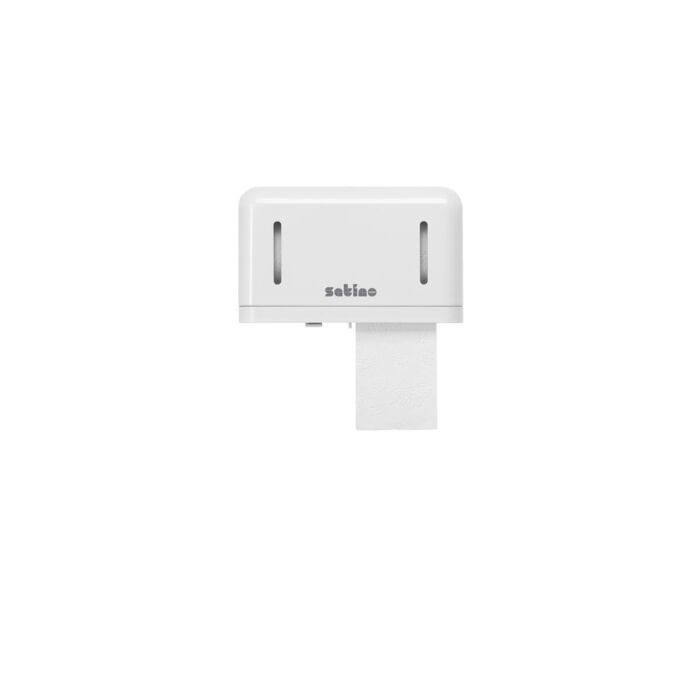 Dispenser Satino MT1 toiletpapier duo wit 331080