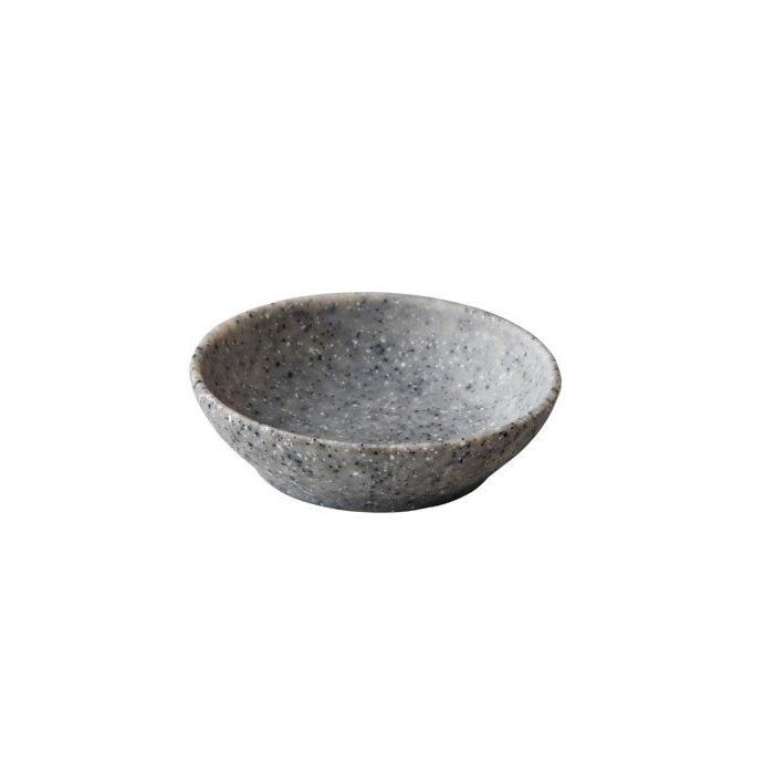 Pebble grey organisch dipper 6,5 cm, doos van 24 stuks