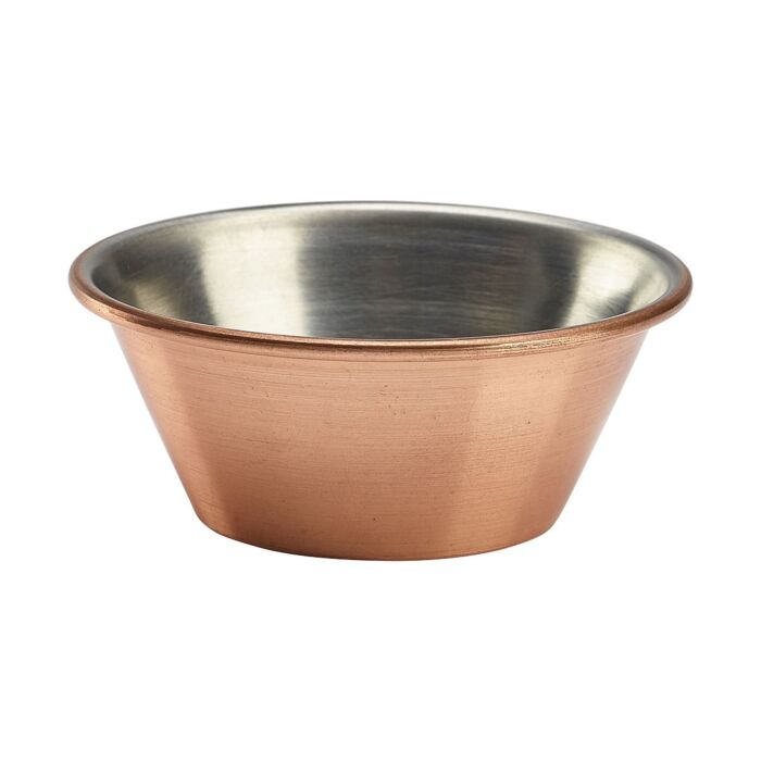 Koperen ramekin glad Ø6,3cm 43 ml, doos van 24 stuks