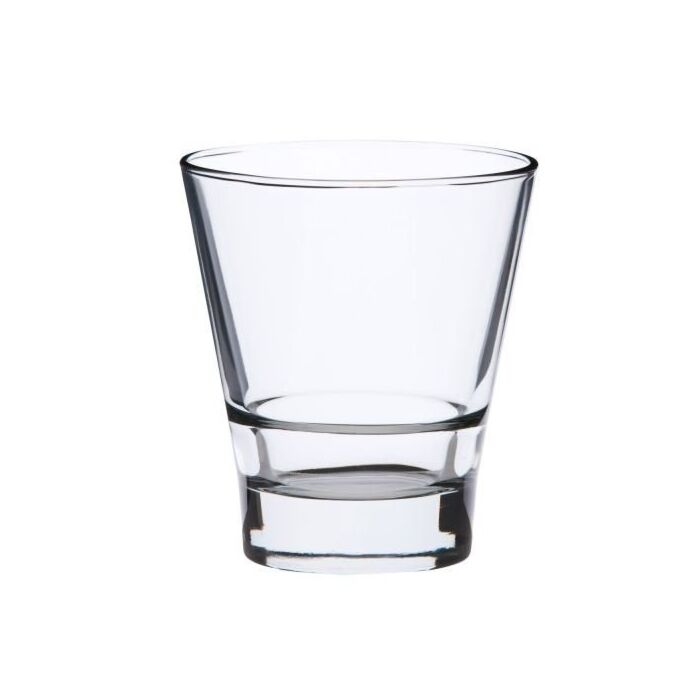 Conisch glas met stapelrand 265 ml, doos van 12 stuks