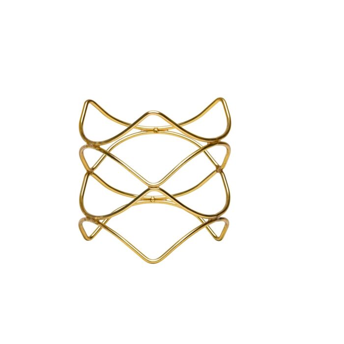 Buffetverhoger anti-slip goud 21x21x20, doos van 6 stuks