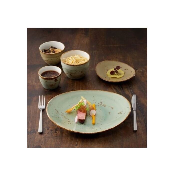 Coupe bord reactive blue 21 cm, doos van 6 stuks