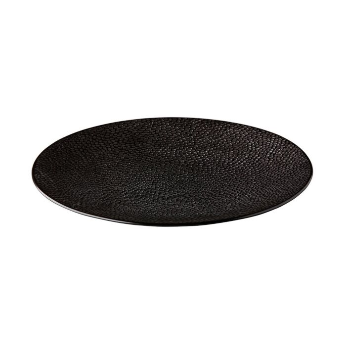 Coupe bord Honeycomb Black 21 cm, doos van 6 stuks