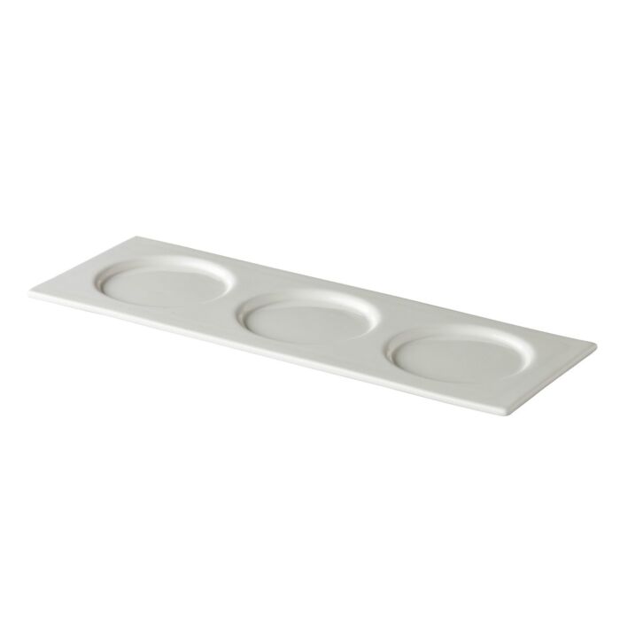 QFC presentatiebord met 3 spiegels 38,5 x 14 cm, doos van 3 stuks