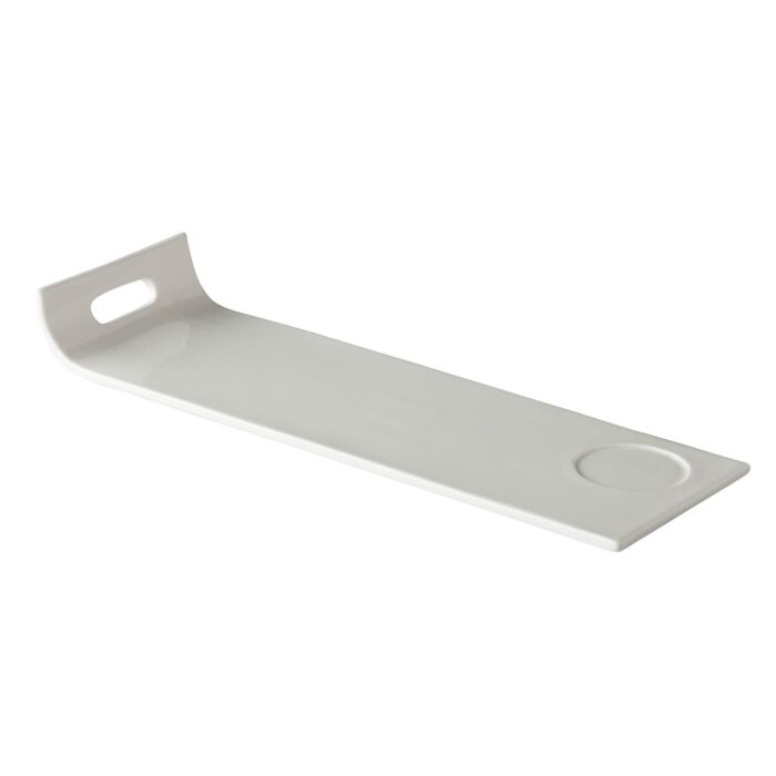 QFC rechth. bord met handvat/uitsparing 38x12,5cm, doos van 3 stuks