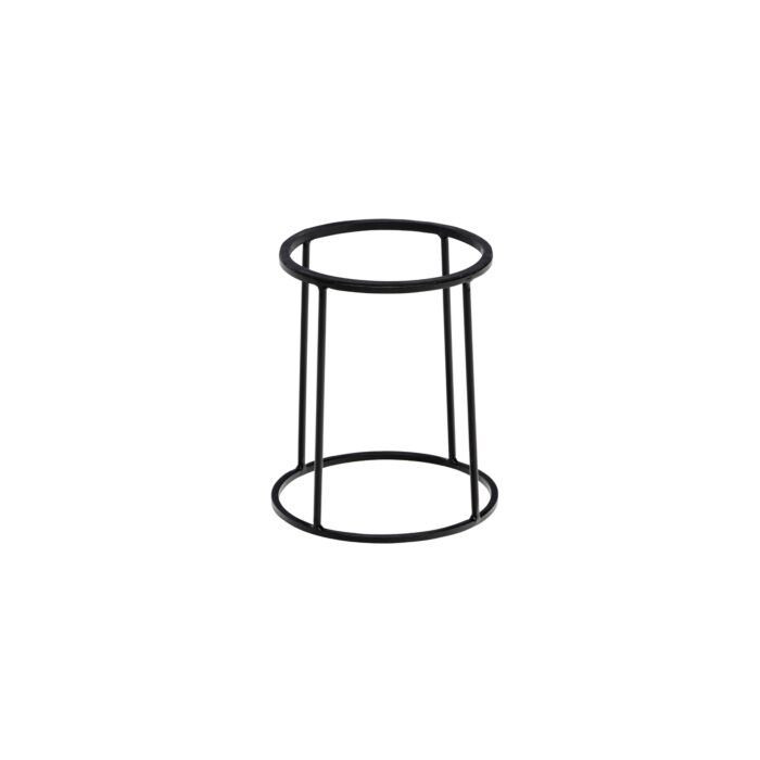 Zwarte buffetverhoger Ø22/24 x28 cm, doos van 1 stuks