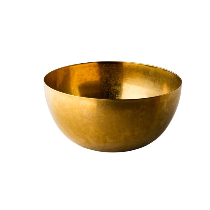 Vintage goud kom Ø30 cm 8L, doos van 1 stuks