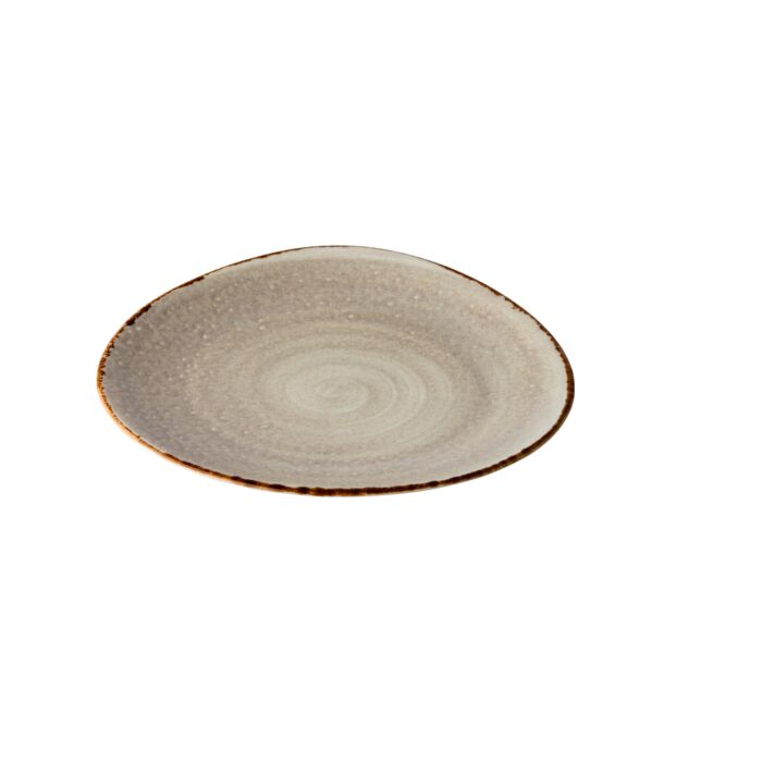 Jersey diep rond bord grijs 23,5 cm, doos van 24 stuks