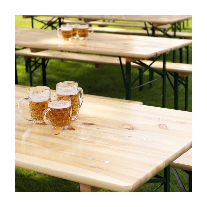 Bierbank 220 cm x 25 cm x H48 cm, 10 stuks