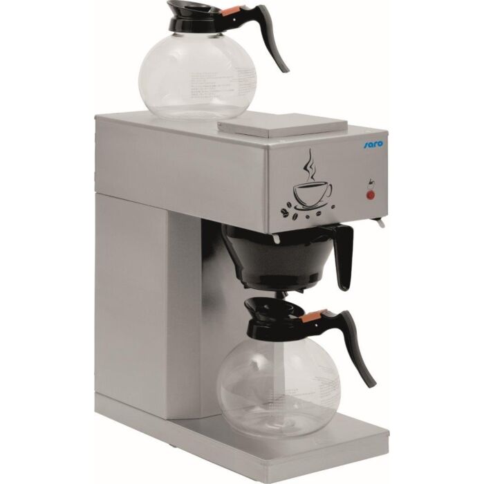Koffiezetapparaat Saro, 6min/kan, RVS, 2x1.8L, 21(b)x44(h)x39(d), 230V/2000W