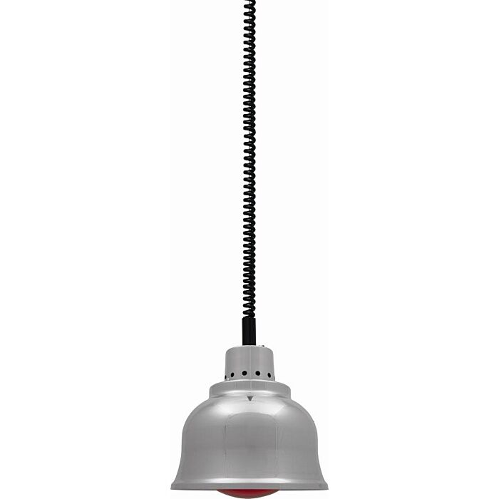 Warmhoudlamp Saro, chroom, 230V/250W, incl lamp       