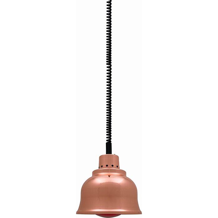 Warmhoudlamp Saro, koper, 230V/250W, incl lamp              