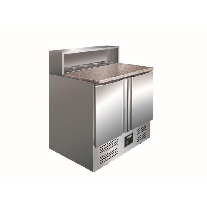 Pizzawerkbank Saro, 2 deuren, 5x1/6GN, 90(b)x110(h)x70(d), 230V/230W