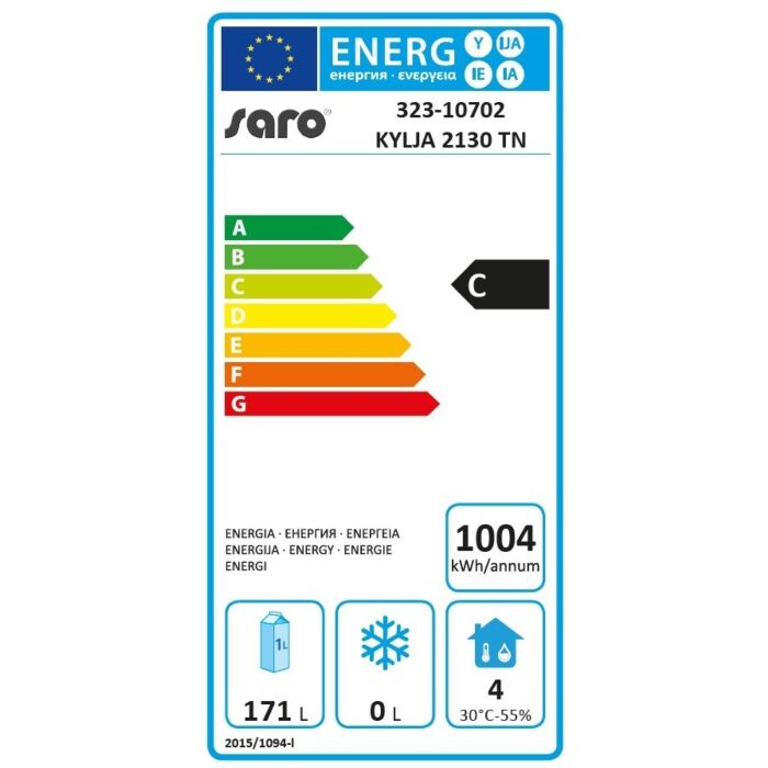 Koelwerkbank Saro, RVS, 1 deur/3 lades, 136(b)x95(h)x70(d), 230V/350W