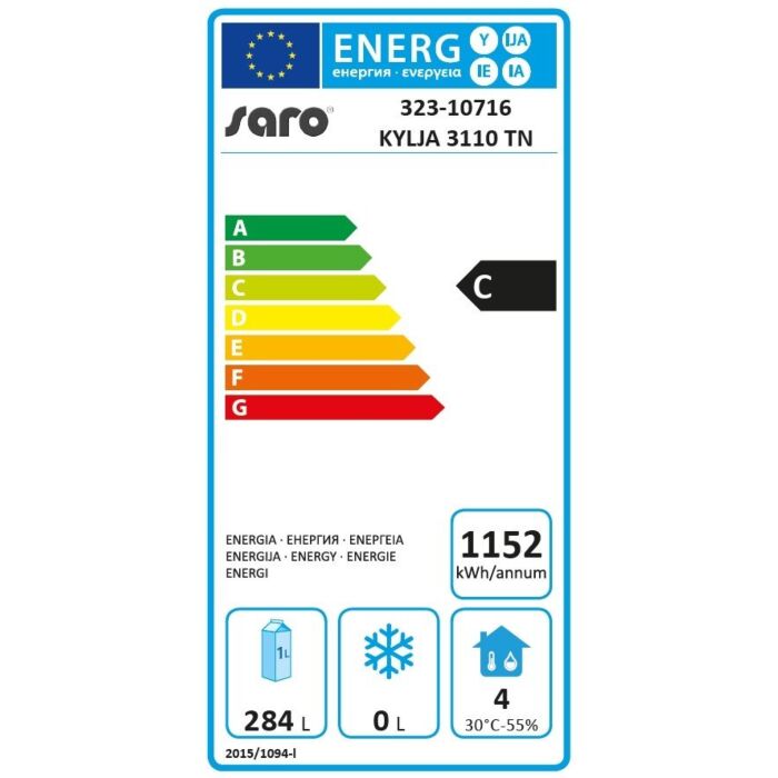 Koelwerkbank Saro, RVS, 2 deuren/2lades, 180(b)x95(h)x70(d), 230V/350W