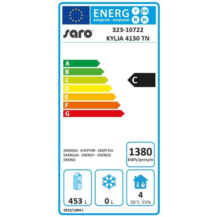 Koelwerkbank Saro, RVS, 3 deur/3 lades, 223(b)x95(h)x70(d), 230V/350