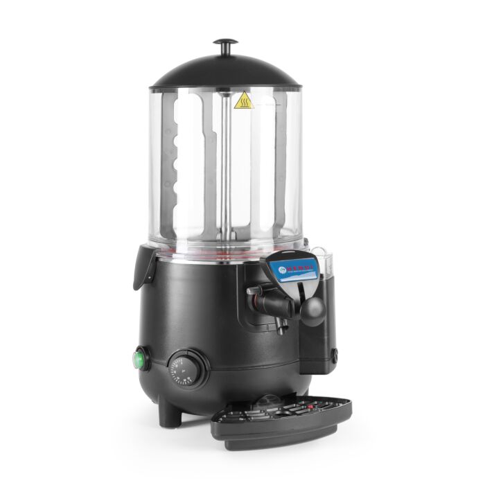 Hendi Chocolademelk dispenser, Polycarbonaat;RVS, Zwart, 28(b)x41(d)x58(h)cm, 274149