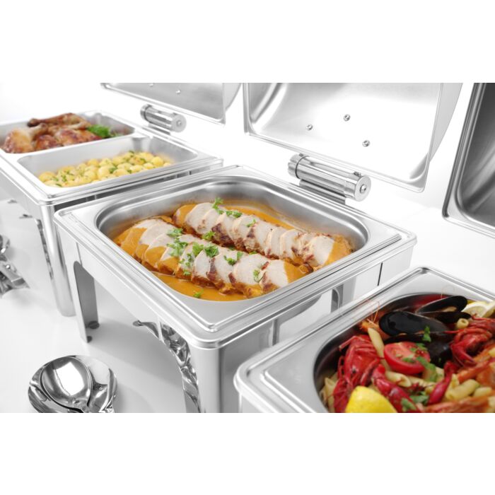 Hendi Chafing dish GN 1/2 mirror finish, RVS, 34,5(b)x36,5(d)x34,5(h)cm, 470220