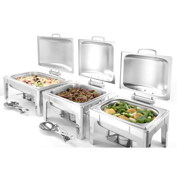 Hendi Chafing dish GN 1/2 satin finish, RVS, 37(b)x36,5(d)x28(h)cm, 470268