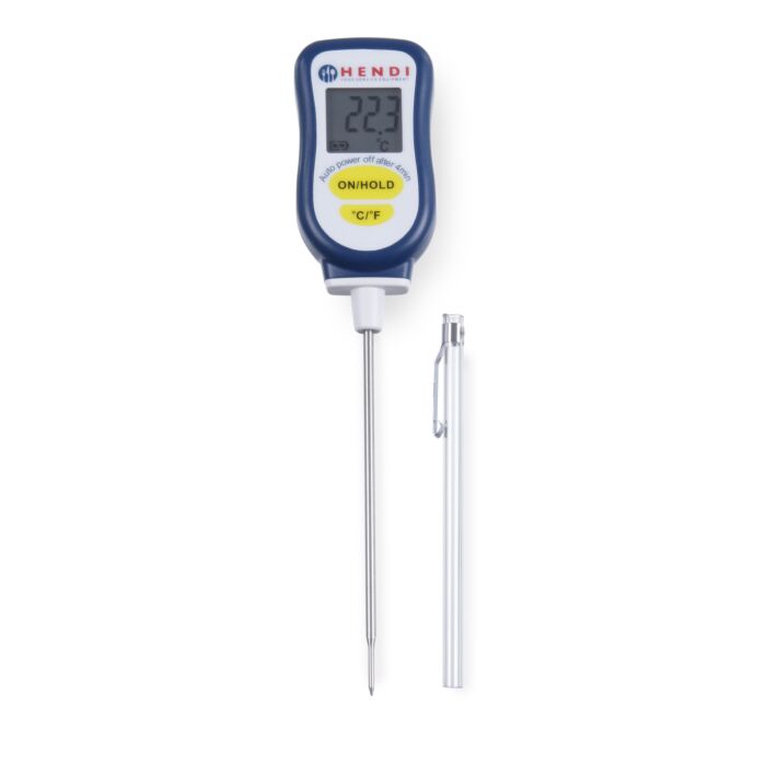 Hendi Digitale thermometer met sonde, Polycarbonaat;RVS, Wit, 4,2(b)x20,4(d)x2(h)cm, 271230