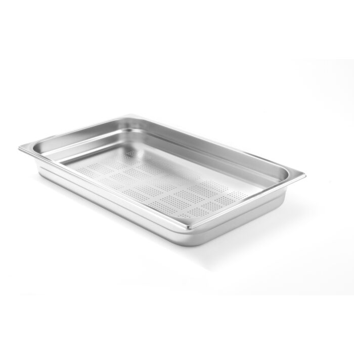 Hendi Gastronormbak 1/1 geperforeerd, RVS, 15 cm diepte, 32,5(b)x53(d)x15(h)cm, 802212