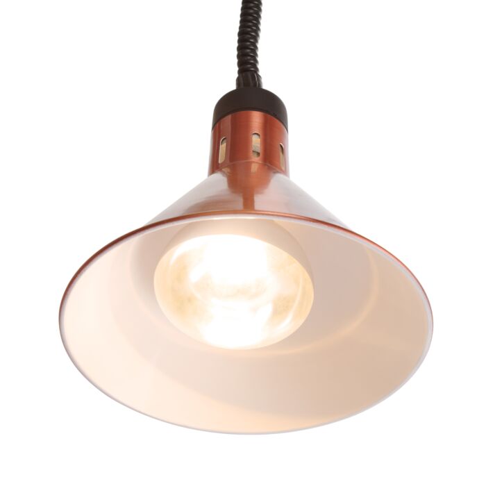 Hendi Warmtelamp verstelbaar conisch, Aluminium, Koper, 27,5øx25(h)cm, 273876