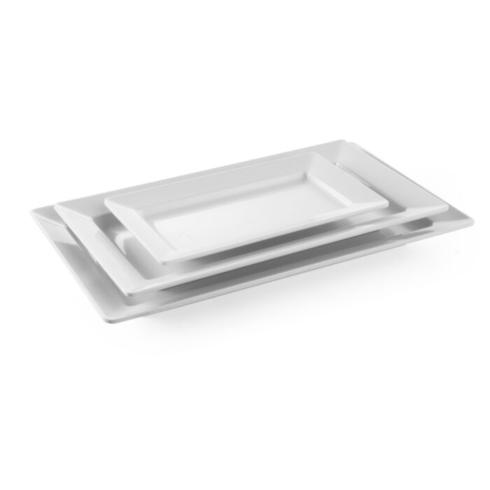 Hendi Plateau rechthoekig, Melamine, Wit, 27(b)x49,5(d)x5,6(h)cm, 561515