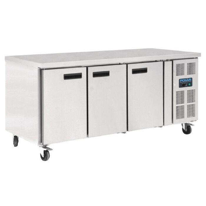 Koelwerkbank Polar, patisserie, 3 deuren, 202(b)x86(h)x80(d), 230V/350W