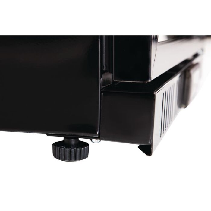 Polar G-serie laag model gekoelde bardisplay met klapdeur zwart 128L, 85(h) x 60(b) x 52(d)cm, 230V/180