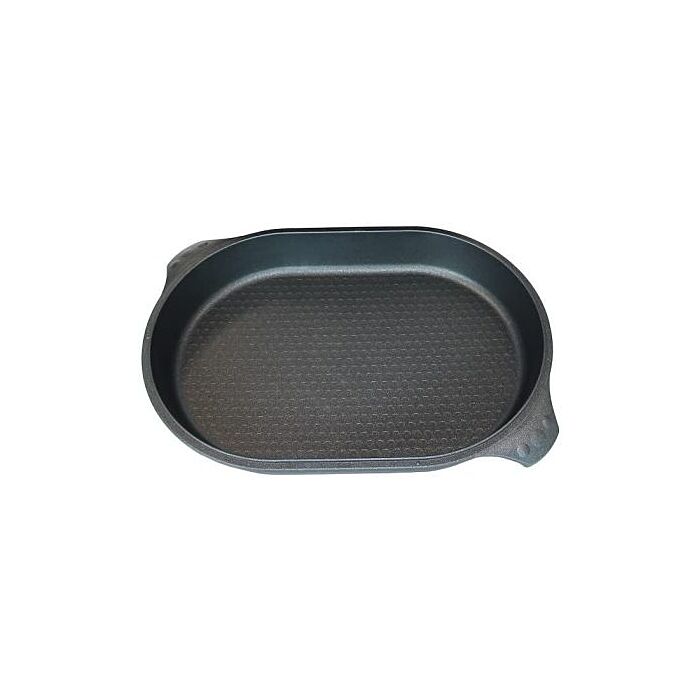 Eurolux Premium Gietijzeren Deksel ongeveer 40 x 27 cm, ongeveer 6,5 cm hoog, 3,3 L